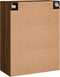 vidaXL - Hangkast - 69,5x34x90 - cm - bruin - eikenkleur
