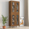 vidaXL - Hangkast - 69,5x34x90 - cm - bruin - eikenkleur
