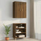 vidaXL - Hangkast - 69,5x34x90 - cm - bruin - eikenkleur