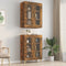 vidaXL - Hangkast - 69,5x34x90 - cm - gerookt - eikenkleurig