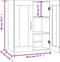 vidaXL - Hangkast - 69,5x34x90 - cm - gerookt - eikenkleurig