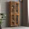vidaXL - Hangkast - 69,5x34x90 - cm - gerookt - eikenkleurig