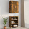 vidaXL - Hangkast - 69,5x34x90 - cm - gerookt - eikenkleurig