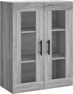 vidaXL - Hangkast - 69,5x34x90 - cm - grijs - sonoma - eikenkleurig