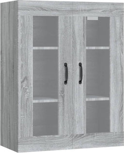 vidaXL - Hangkast - 69,5x34x90 - cm - grijs - sonoma - eikenkleurig