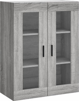 vidaXL - Hangkast - 69,5x34x90 - cm - grijs - sonoma - eikenkleurig