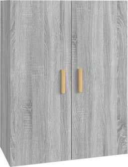 vidaXL - Hangkast - 69,5x34x90 - cm - grijs - sonoma - eikenkleurig