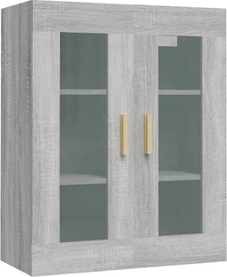 vidaXL - Hangkast - 69,5x34x90 - cm - grijs - sonoma - eikenkleurig