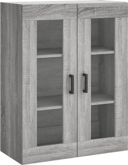 vidaXL - Hangkast - 69,5x34x90 - cm - grijs - sonoma - eikenkleurig