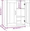 vidaXL - Hangkast - 69,5x34x90 - cm - grijs - sonoma - eikenkleurig
