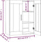 vidaXL - Hangkast - 69,5x34x90 - cm - grijs - sonoma - eikenkleurig
