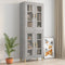 vidaXL - Hangkast - 69,5x34x90 - cm - grijs - sonoma - eikenkleurig
