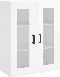 vidaXL - Hangkast - 69,5x34x90 - cm - hoogglans - wit