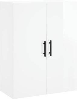 vidaXL - Hangkast - 69,5x34x90 - cm - hoogglans - wit