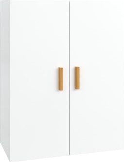 vidaXL - Hangkast - 69,5x34x90 - cm - hoogglans - wit