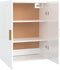 vidaXL - Hangkast - 69,5x34x90 - cm - hoogglans - wit