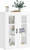 vidaXL - Hangkast - 69,5x34x90 - cm - hoogglans - wit