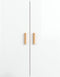 vidaXL - Hangkast - 69,5x34x90 - cm - hoogglans - wit