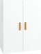 vidaXL - Hangkast - 69,5x34x90 - cm - hoogglans - wit