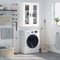 vidaXL - Hangkast - 69,5x34x90 - cm - hoogglans - wit