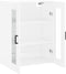vidaXL - Hangkast - 69,5x34x90 - cm - hoogglans - wit