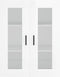 vidaXL - Hangkast - 69,5x34x90 - cm - hoogglans - wit