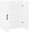 vidaXL - Hangkast - 69,5x34x90 - cm - hoogglans - wit