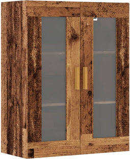 vidaXL - Hangkast - 69,5x34x90 - cm - oud - houtkleurig