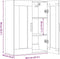 vidaXL - Hangkast - 69,5x34x90 - cm - oud - houtkleurig