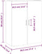 vidaXL - Hangkast - 69,5x34x90 - cm - sonoma - eikenkleurig
