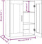 vidaXL - Hangkast - 69,5x34x90 - cm - wit