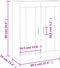 vidaXL - Hangkast - 69,5x34x90 - cm - wit