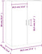 vidaXL - Hangkast - 69,5x34x90 - cm - wit