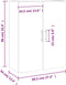 vidaXL - Hangkast - 69,5x34x90 - cm - wit