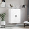 vidaXL - Hangkast - 69,5x34x90 - cm - wit