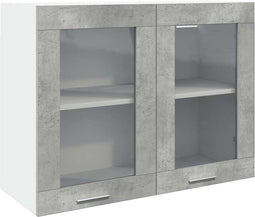 vidaXL - Hangkast - 80x31x60 - cm - betongrijs