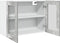 vidaXL - Hangkast - 80x31x60 - cm - betongrijs