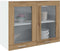 vidaXL - Hangkast - 80x31x60 - cm - bewerkt - hout - artisanaal - eikenkleurig