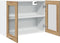 vidaXL - Hangkast - 80x31x60 - cm - bewerkt - hout - artisanaal - eikenkleurig