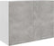 vidaXL - Hangkast - 80x31x60 - cm - bewerkt - hout - betongrijs