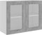 vidaXL - Hangkast - 80x31x60 - cm - bewerkt - hout - betongrijs