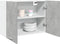 vidaXL - Hangkast - 80x31x60 - cm - bewerkt - hout - betongrijs