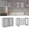 vidaXL - Hangkast - 80x31x60 - cm - bewerkt - hout - betongrijs