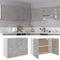 vidaXL - Hangkast - 80x31x60 - cm - bewerkt - hout - betongrijs