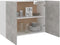 vidaXL - Hangkast - 80x31x60 - cm - bewerkt - hout - betongrijs