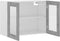 vidaXL - Hangkast - 80x31x60 - cm - bewerkt - hout - betongrijs