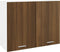 vidaXL - Hangkast - 80x31x60 - cm - bewerkt - hout - bruin - eikenkleur