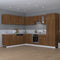 vidaXL - Hangkast - 80x31x60 - cm - bewerkt - hout - bruin - eikenkleur