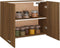 vidaXL - Hangkast - 80x31x60 - cm - bewerkt - hout - bruin - eikenkleur