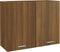 vidaXL - Hangkast - 80x31x60 - cm - bewerkt - hout - bruin - eikenkleur